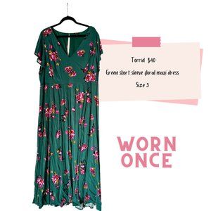 Torrid Green Floral Maxi